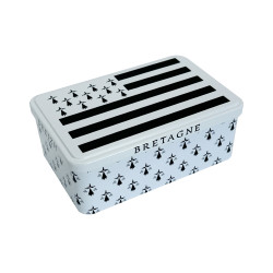 Palets Nature - Boîte métal drapeau breton