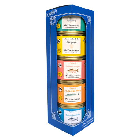 Étui de 5 rillettes de poissons 65 g