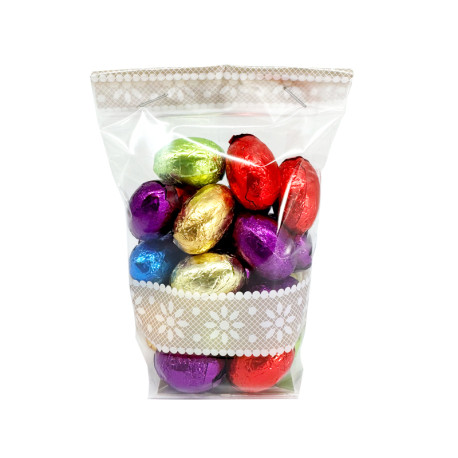PÂQUES Assortiment petits Oeufs couleurs sachet 180g