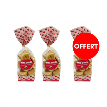 2 sachets mini palets coco framboise achetés, le 3èm...